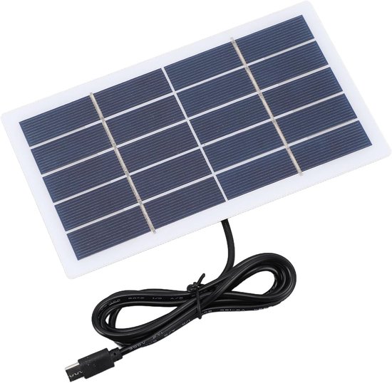 Zonnepaneel - Zonnelader - Buitenverlichting - Type C Interface - 18x14x2cm — afbeelding 2