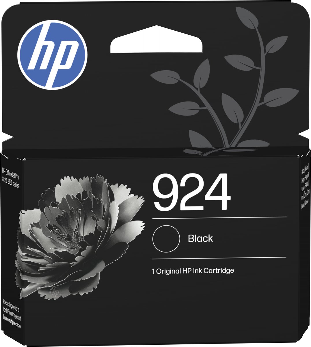HP 924 originele zwarte inktcartridge