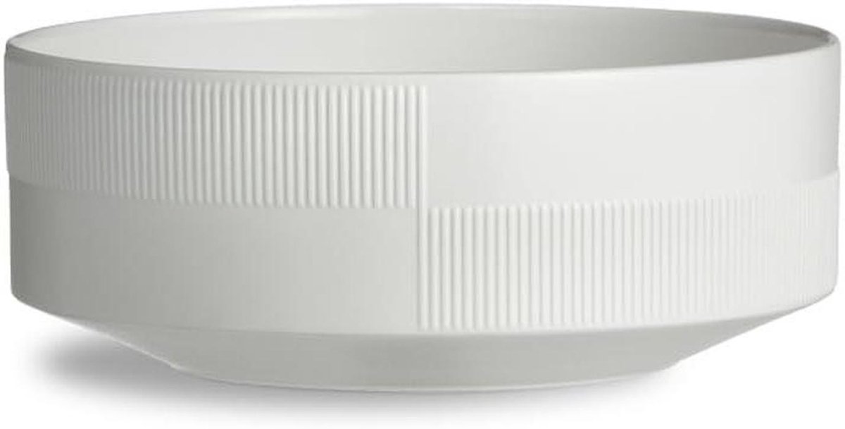 Grote Kom - Porseleinen Schaal - Salade Serveren - Vaatwasserbestendig - 22.5 cm Diameter - Wit
