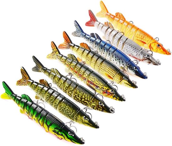 Lifelike Multi-section Zwemhengel Aas, 12.5cm/21g Hardbait Wobbler voor Visserij, 13 Kleuren Keuze — afbeelding 5