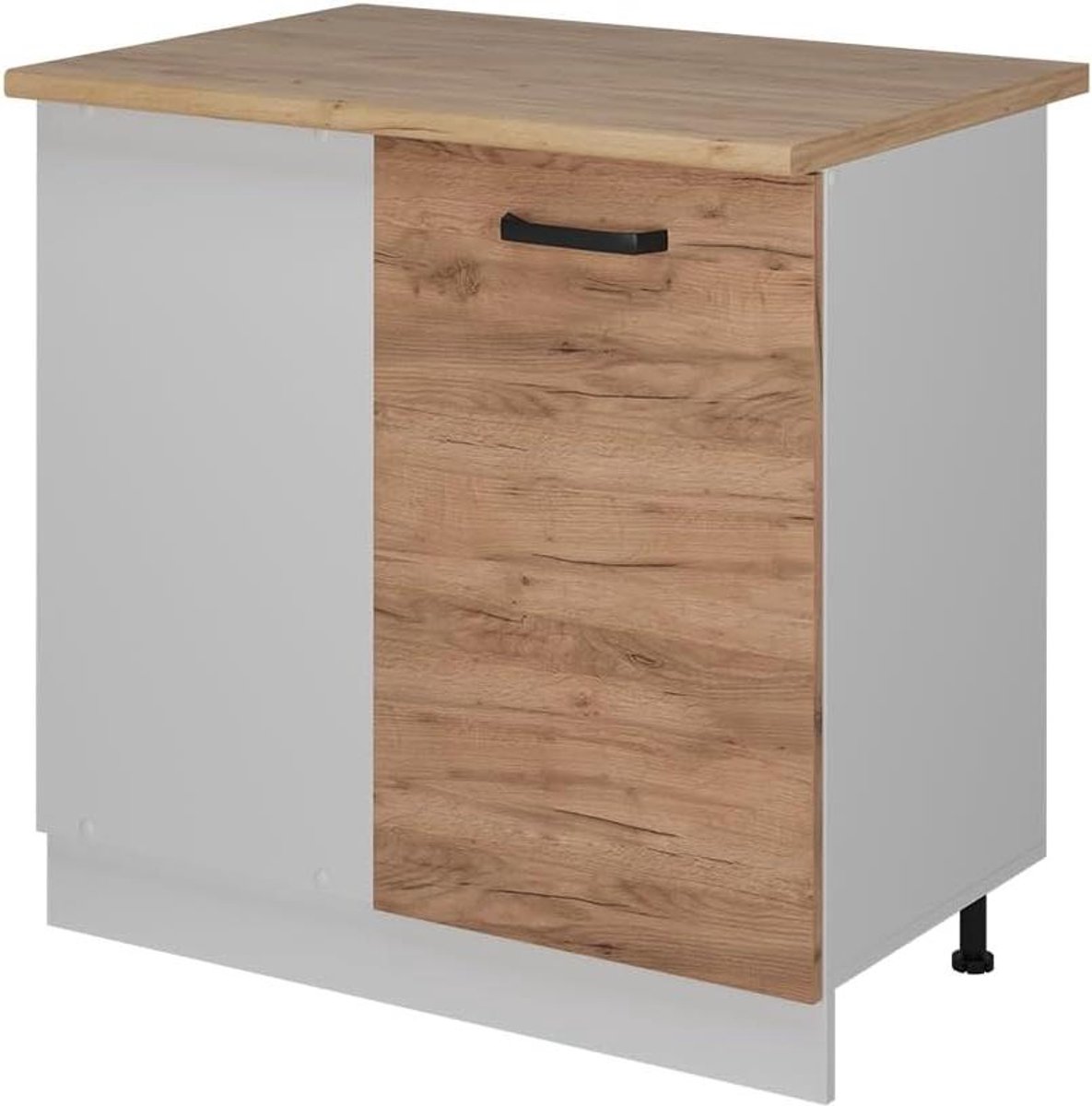 Hoekkast Keuken - Modulaire Kast - Ruimte Benutten - Flexibel Indeelbaar - 86 cm - Eiken Goud