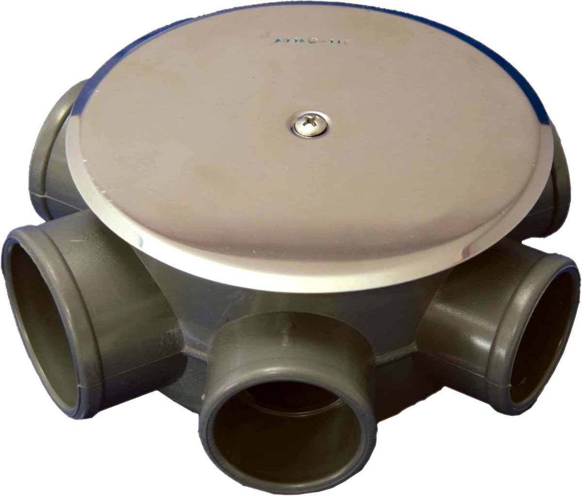 Sifonblik - Afvoer sifon - Veilige verbindingen - Extra laag deksel - 55 cm - Zilver