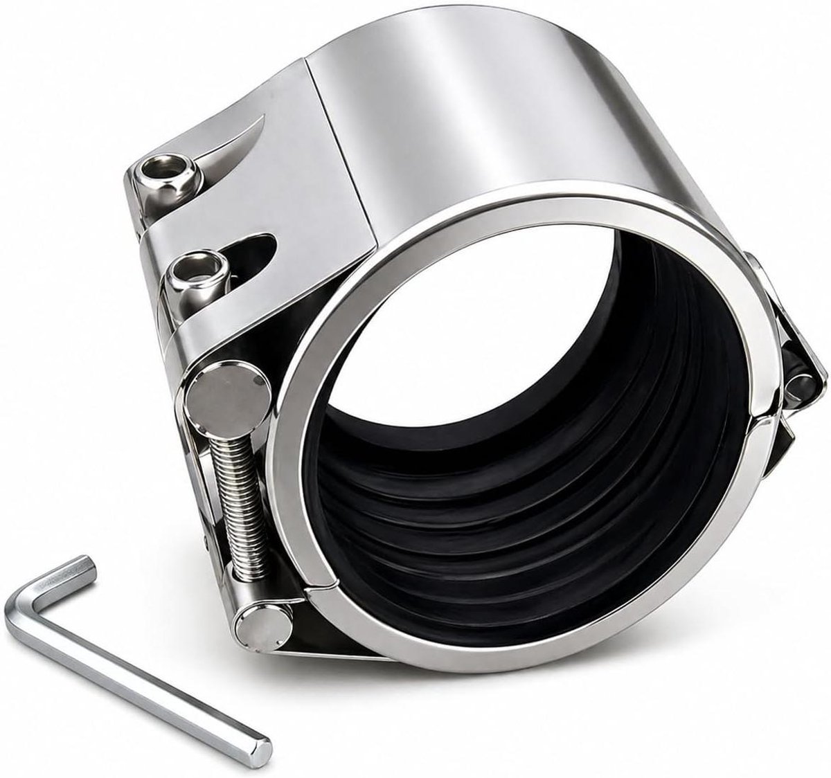 Reparatieklem - Lekreparatie set - Buizen Dichten - Hoge druk bestendig - 113-116 mm - Zilver