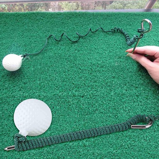 Golf Oefen Touw met Bal, Swing Trainer voor Verbetering van Golfvaardigheden en Outdoor Club Training Accessoires van Merkloos — afbeelding 2