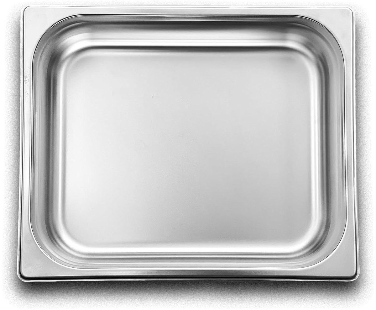 Gastronormbak - Voedselcontainer RVS - Voedsel bewaren - Europees RVS - 1/2 100mm - Zilver