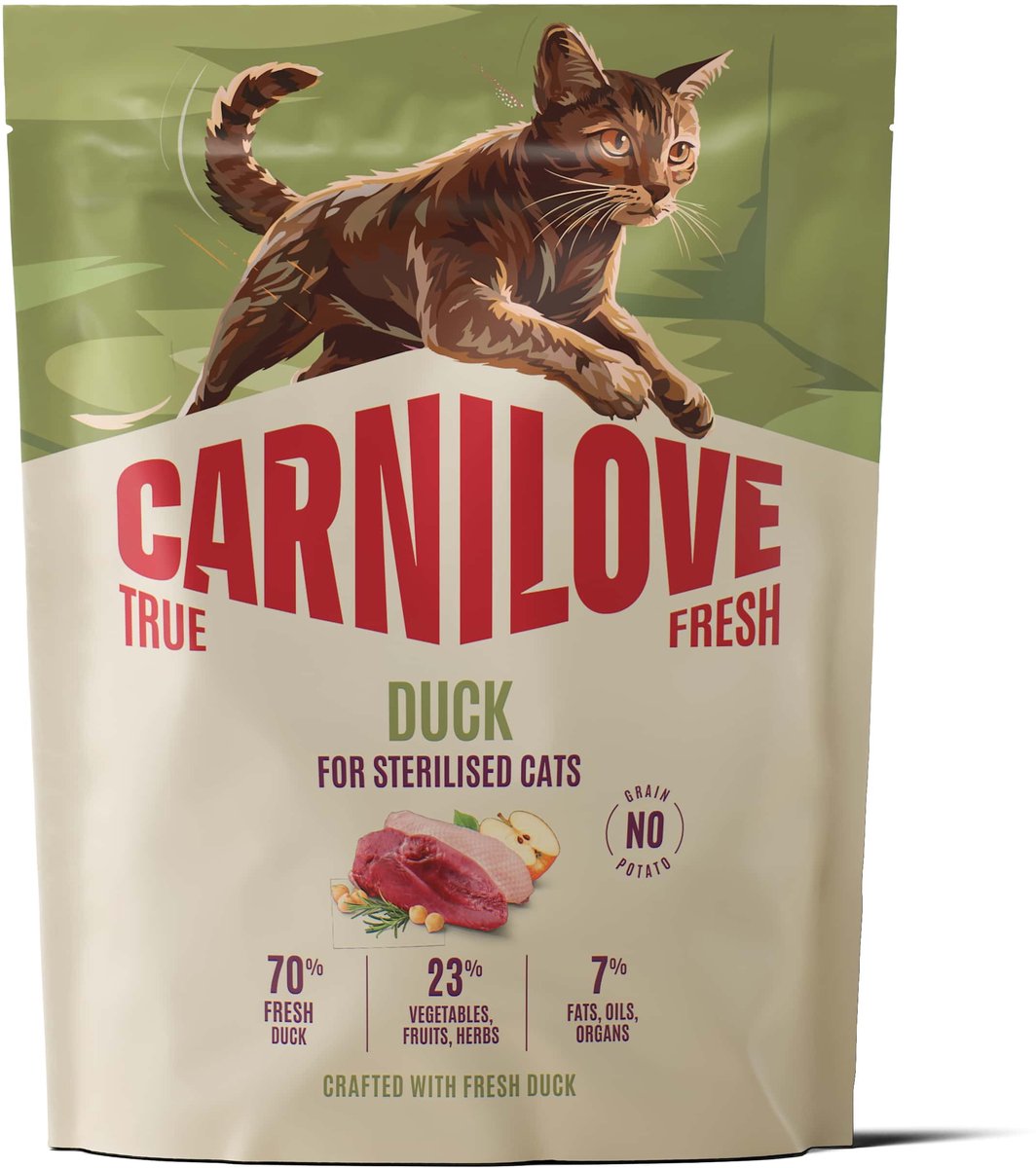 Carnilove True Fresh Cat Dry Duck for Sterilised Adult All Breeds 400 g