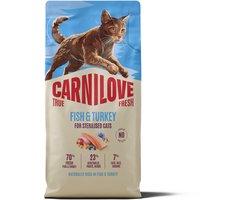 Carnilove True Fresh Cat Dry Fish & Turkey for Sterilised Adult All Breeds 6 kg