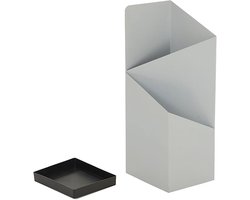 Paraplubak - Parapluhouder - Entree Organiseren - Verwijderbare Lekbak - 25 x 20 x 60 cm - Wit