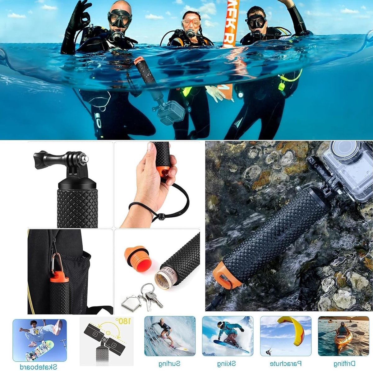 Complete Accessoire Set voor GoPro Hero 13, 12, 11, 10, 9 thumbnail 6