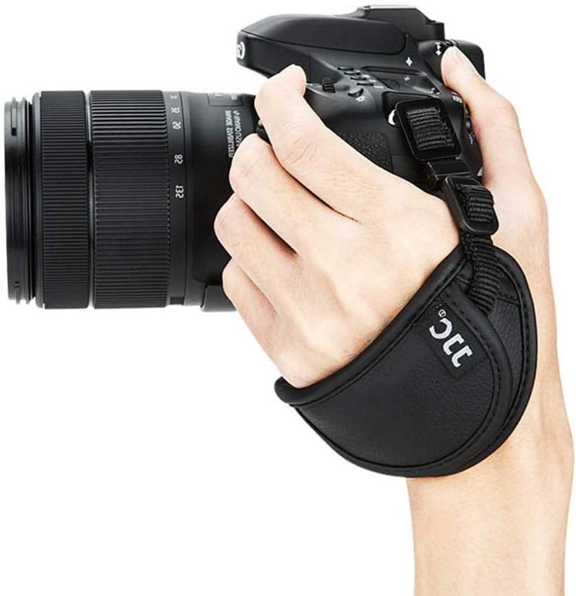 Comfortabele Microfiber Polsband voor DSLR en SLR Camera's - Geschikt voor Nikon, Canon, Olympus, Sony en Fujifilm