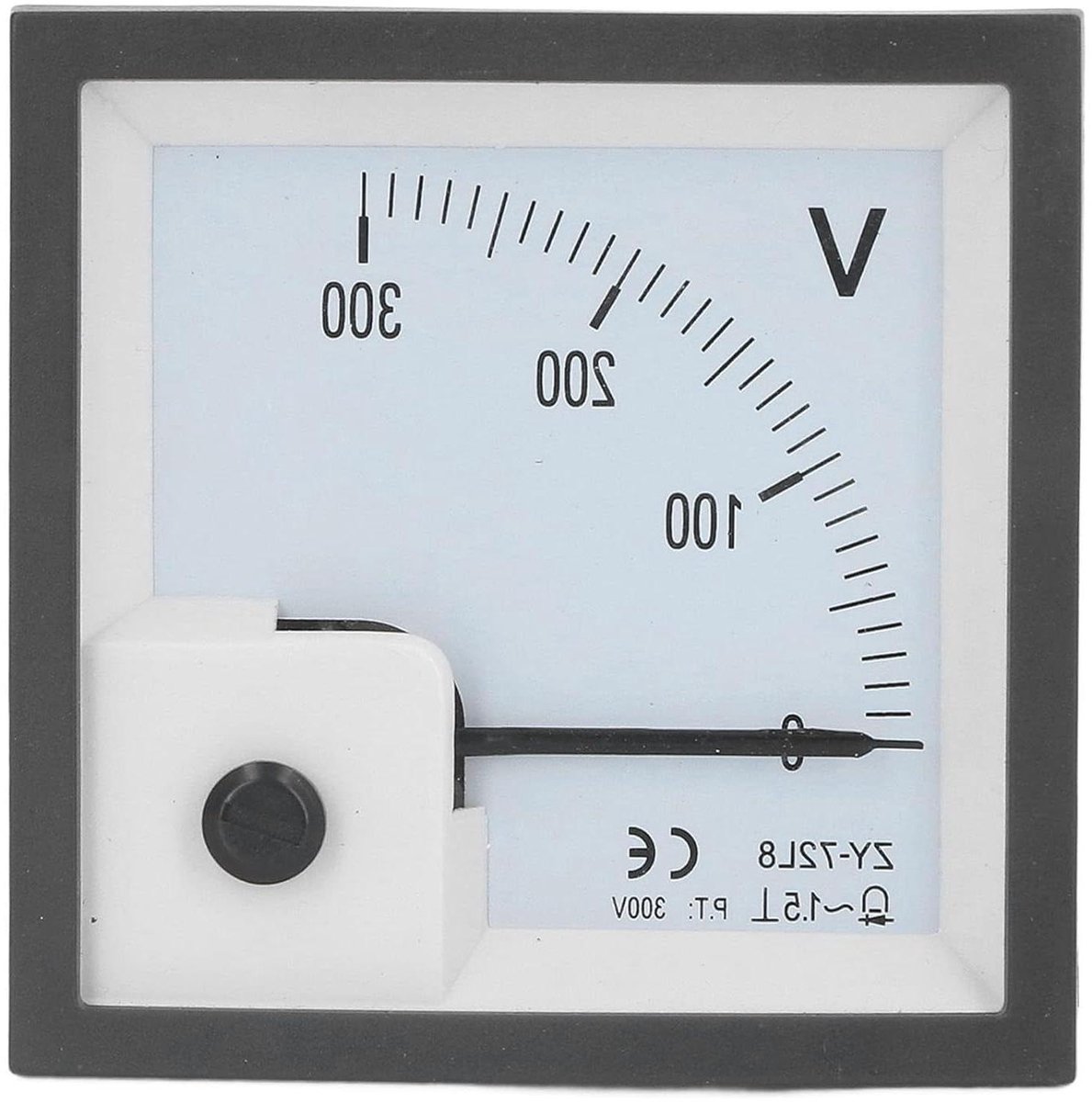 Analoge Voltmeter - Spanningsmeter - Spanning Meten - Hoge Nauwkeurigheid - 0-300V - Zwart