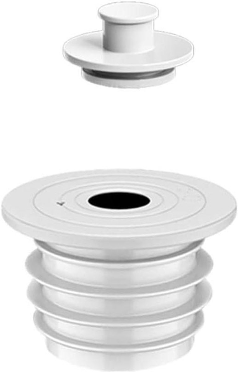 Rioolbuis afdichting - Afvoerstoppen - Geur voorkomen - Flexibel aanpasbaar - 45-50 mm - Wit