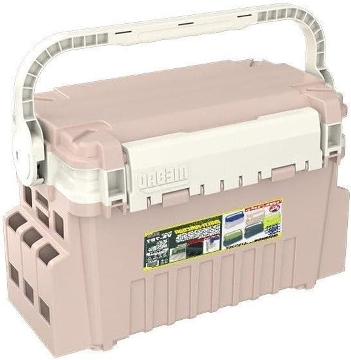 Vistuigtas - Opbergdoos - Vissen Organiseren - Veelzijdige Compartimenten - 43 cm Lengte - Roze