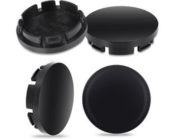 Naafdoppen Set - Wielkappen Velgen - Auto Decoratie - Hoogwaardig ABS - 75MM - Zwart