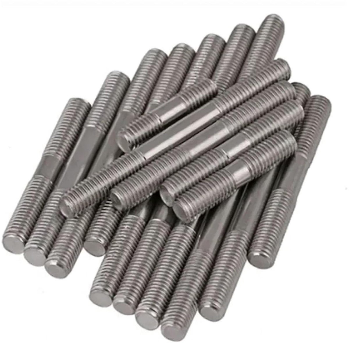 Dubbelzijdige draadstang - Tapbouten metaal - Houtbewerking projecten - Roestvrij staal A2 - M3X160mm 20 stuks - Zilverkleurig