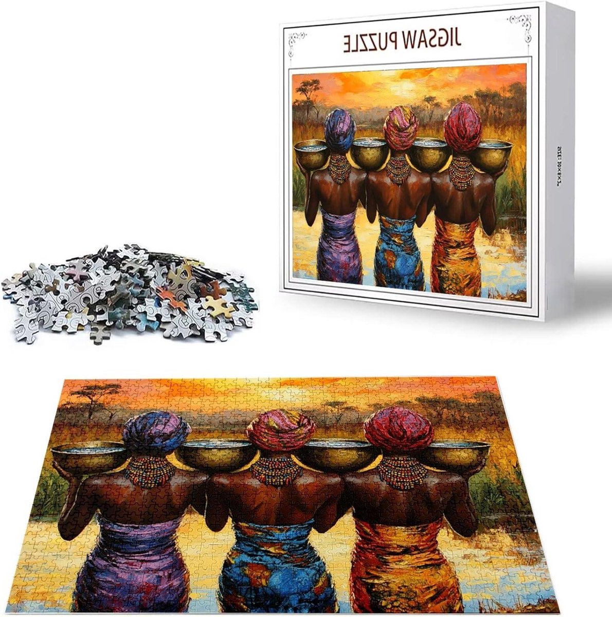 Houten Puzzel - Legpuzzel Volwassenen - Ontspanning Thuis - Genummerde Achterkant - 5000 Stukjes - Kleurrijk