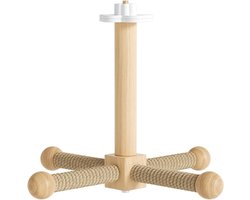 Natuurlijke Houten Vogelzitstok - Volière Speelgoed - Vogel Welzijn - Stimuleert Natuurlijke Instincten - 21.5 cm - Houtkleur