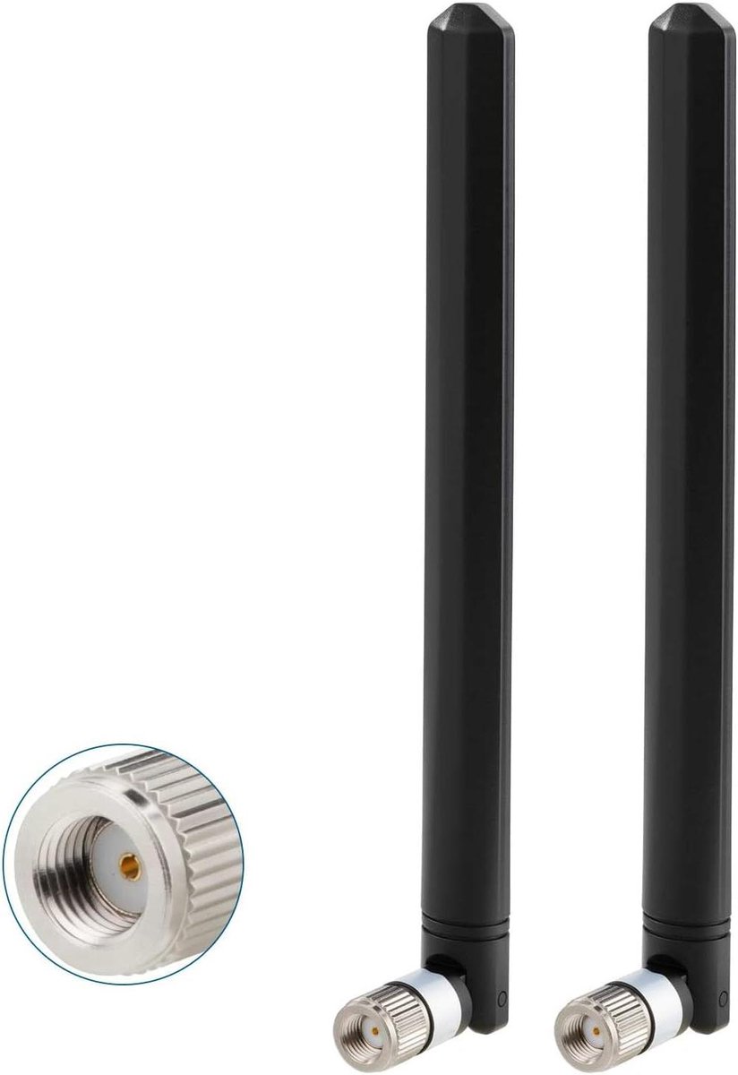 4G LTE Antenne - MIMO Antenne - Signaal Verbeteren - Dual-Band Frequentie - 5dBi Versterking - Zwart