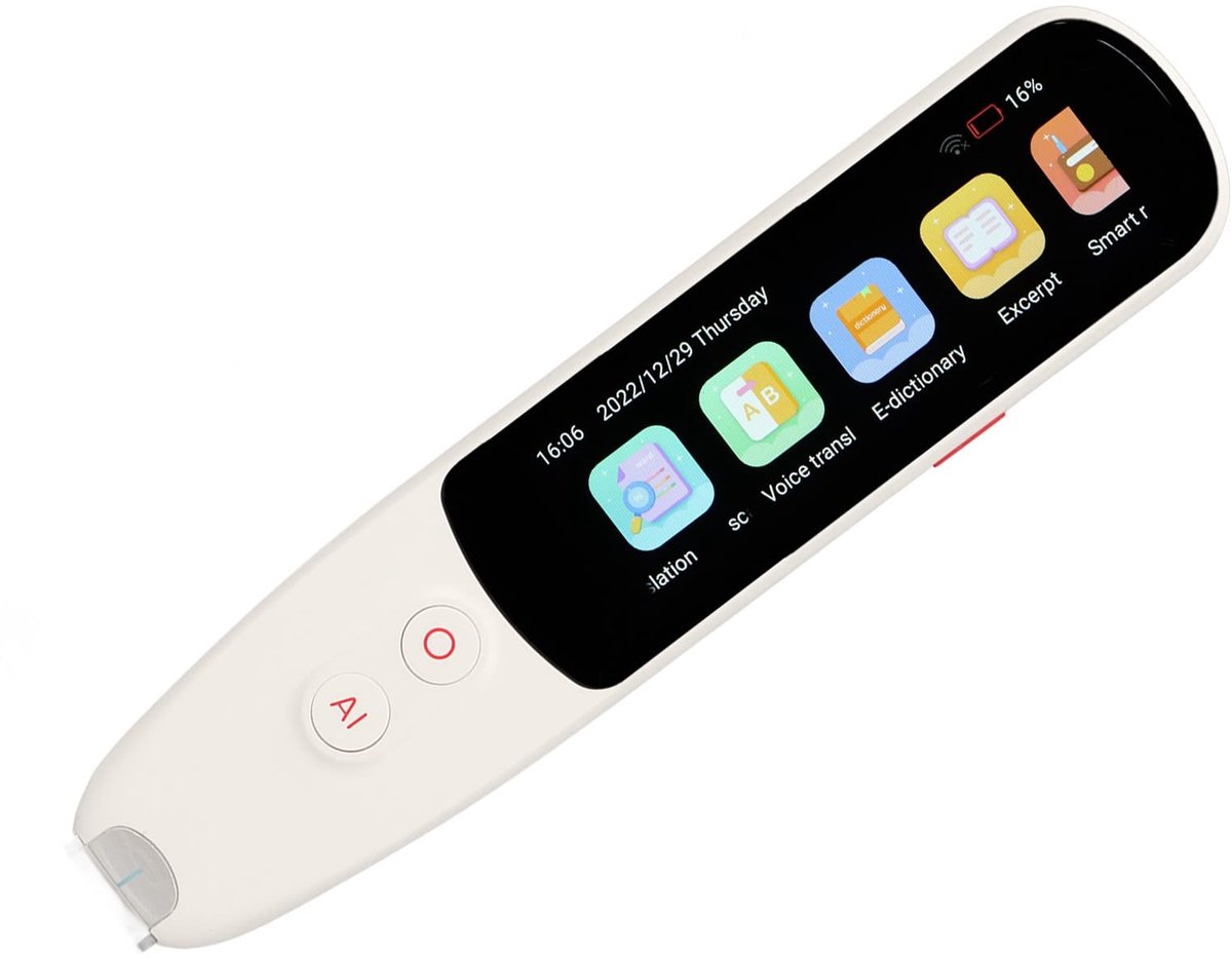 Slimme Taalvertaler Pen - 134 Talen, Draagbare WiFi Vertaalpen met HD Scherm