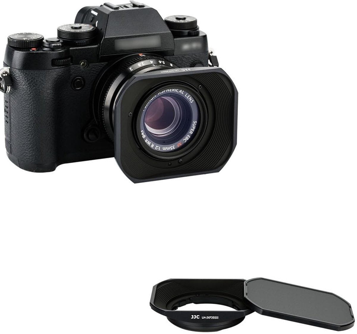 Allecto - Lenskap - Fujifilm - Bescherming - Zwart - Verbeterde beeldkwaliteit - Geschikt voor 35mm lens - Perfecte pasvorm