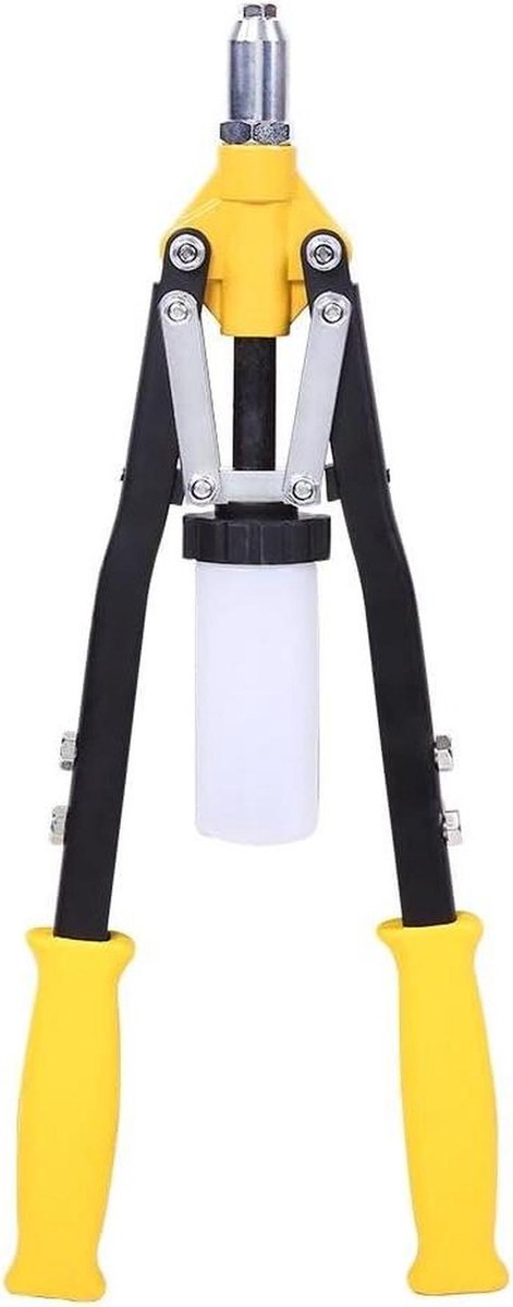 Klinktang - Handnietmachine Poppentang - Bevestigen Materialen - Ergonomische Greep - 5 Mondstukken - Grijs