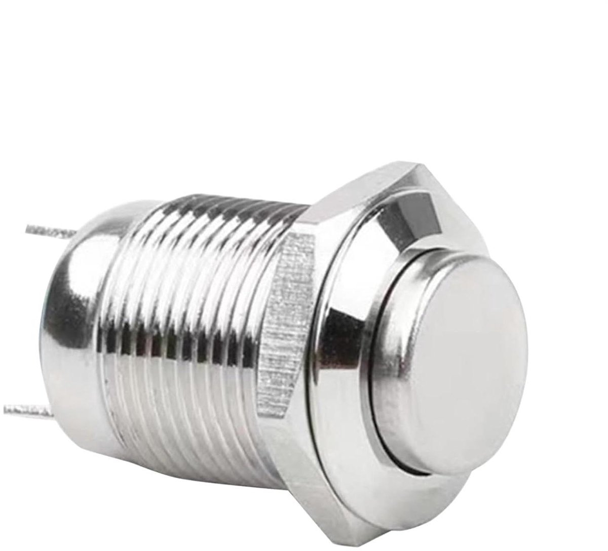 Drukknop Momentfunctie - Metalen Trigger - Machine Bediening - Zelfherstellend - 12 mm Rond - Metaal