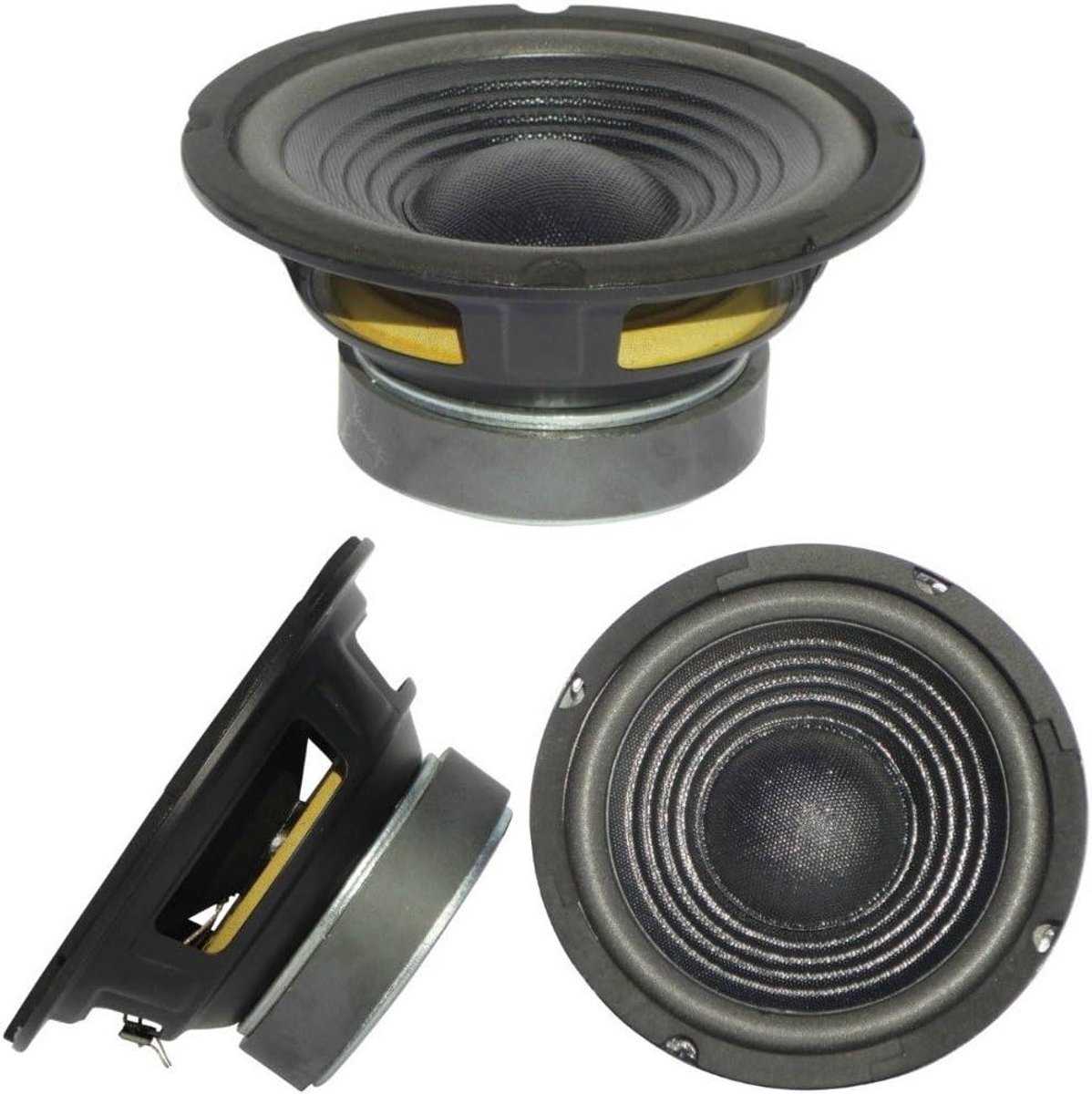 Middenkanaal luidspreker - Woofer - Auto audio - Hoge gevoeligheid - 165 cm - Zwart
