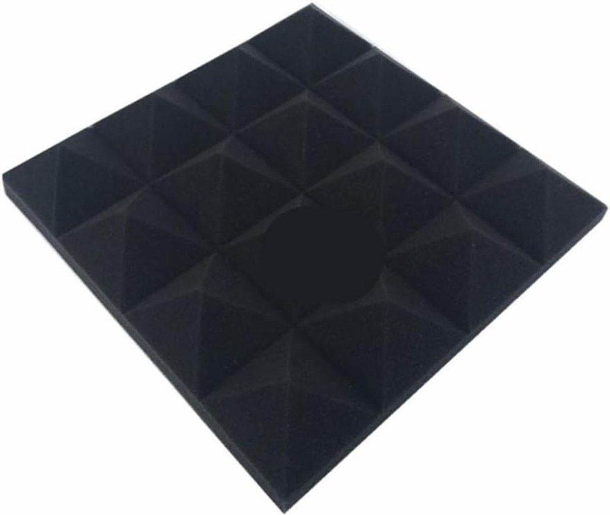 Geluidsisolatie Panelen - Akoestisch Schuim - Geluidsverbetering Studio - Hoge Dichtheid Schuim - 60 Stuks 25cm - Zwart