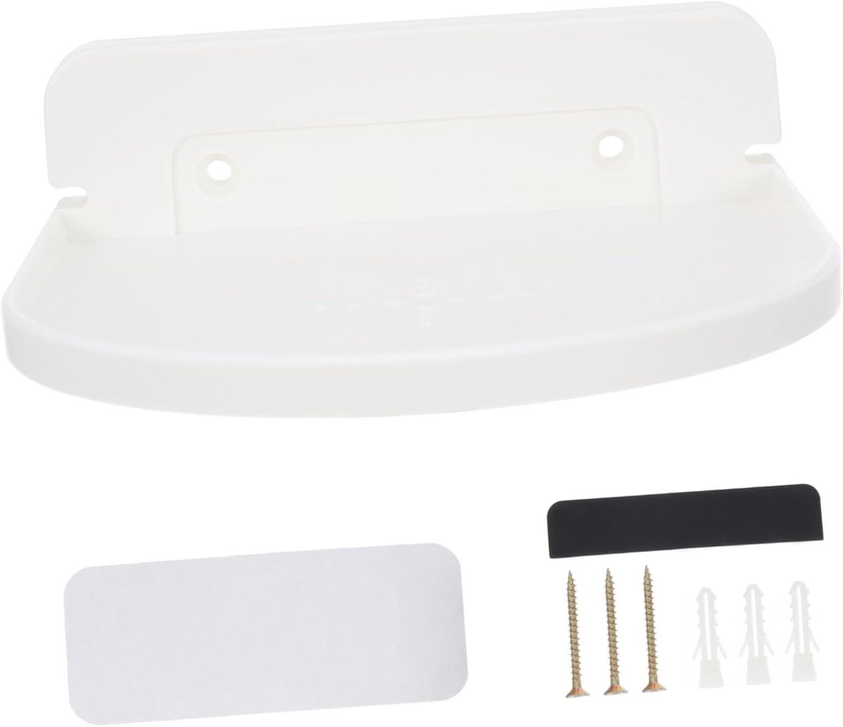 Speaker Houder - Wandmontage Beugel - Ruimte Besparen - Met Snoerbeheer - 14.2x13x5.2cm - Wit