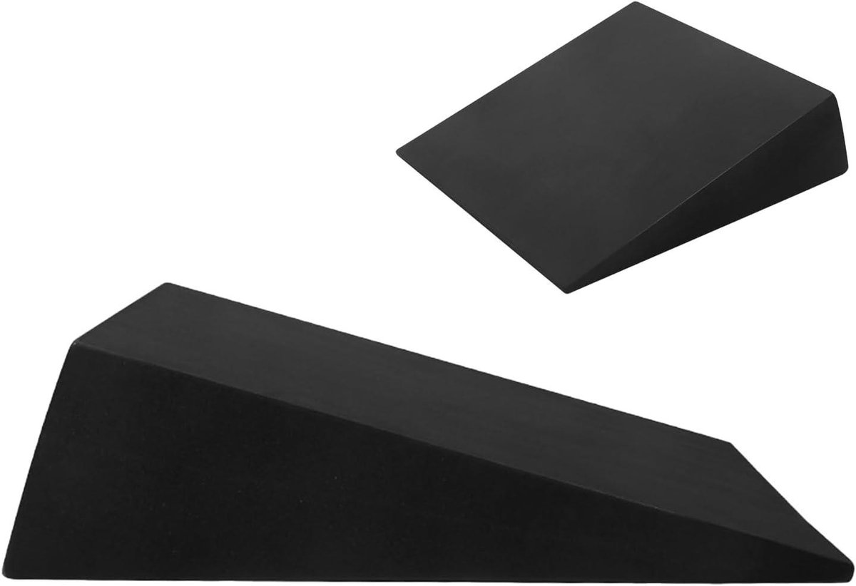 Kuitstrekwig - Schuine Plank - Fitness Training - Antislip Ontwerp - 325 x 30 x 9 cm - Zwart
