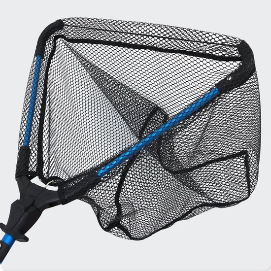 YOR® Schepnet Vissen - Visnet - Telescoop Schepnet - Duurzaam Net met Rubberen Coating - Groen - 42cm x 16cm x 8cm van Yor — afbeelding 2