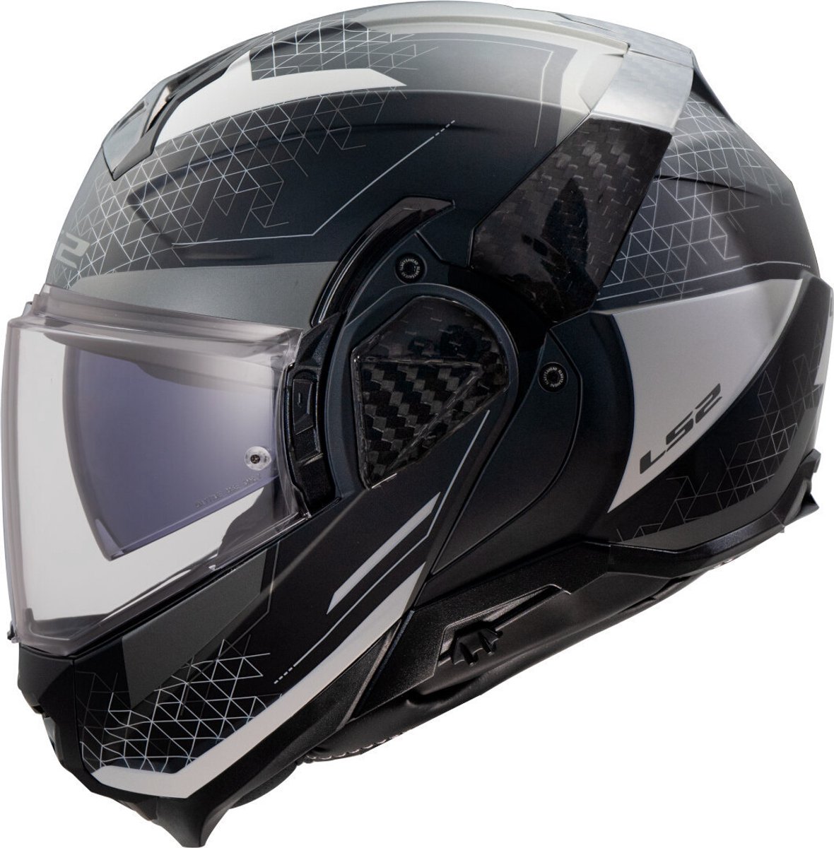 LS2 FF910 Advant II Astral Grijs Systeemhelm - Helm