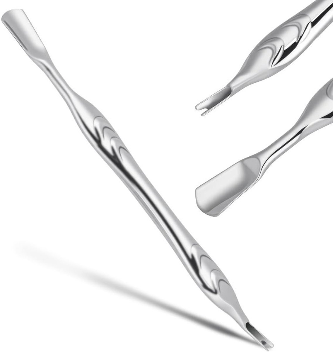 2-in-1 Cuticule Remover U-vormig Roestvrij Staal Nagelverzorging