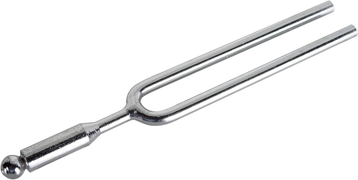 Stemvork - Stemapparaat - Muziek Accorderen - Heldere A-440 toon - 12.7 cm - Zilver