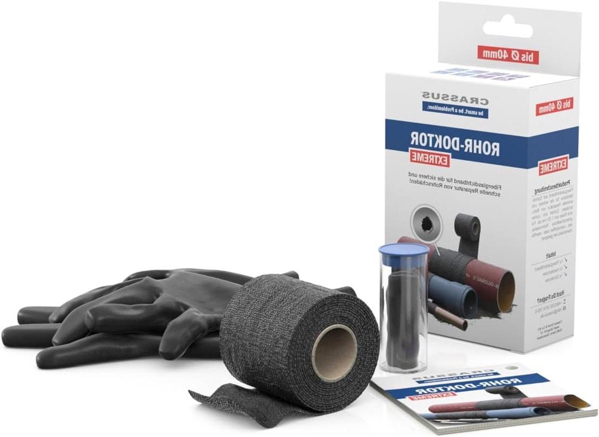 Buis Reparatie - Lekdichter - Snelle Lekkage Reparen - Drukdicht tot 50 bar - Tot 40 mm - Zwart