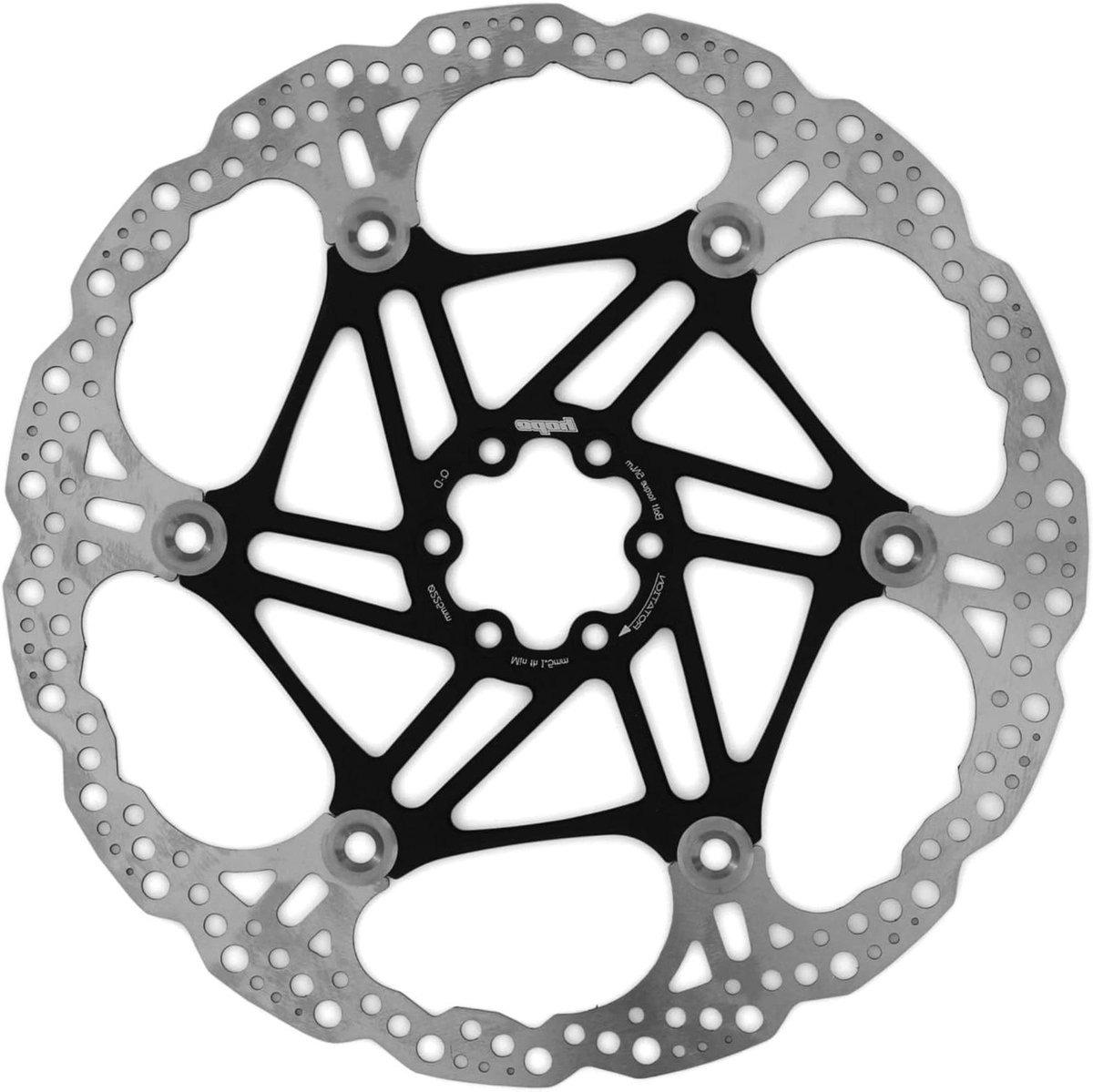 Drijvende Schijf Rotor - Fietsrem Schijf - Fietsen Onderhoud - Bredere Remoppervlak - 225mm - Zwart