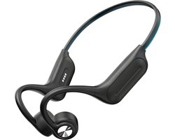 Premium Bone Conduction Headset Draadloos Bluetooth 5.4 – 32GB Open Ear Koptelefoon – Waterdicht IPX-7 – Sport Oordopjes voor Hardlopen, Fietsen, Fitness en Zwemmen – Zwart – Geschikt voor alle Mobiele Telefoons, Tablets en Laptops