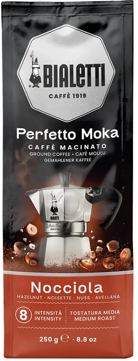 Bialetti Perfetto Moka Nocciola (Hazelnoot) gemalen koffie – 250gr thumbnail 6