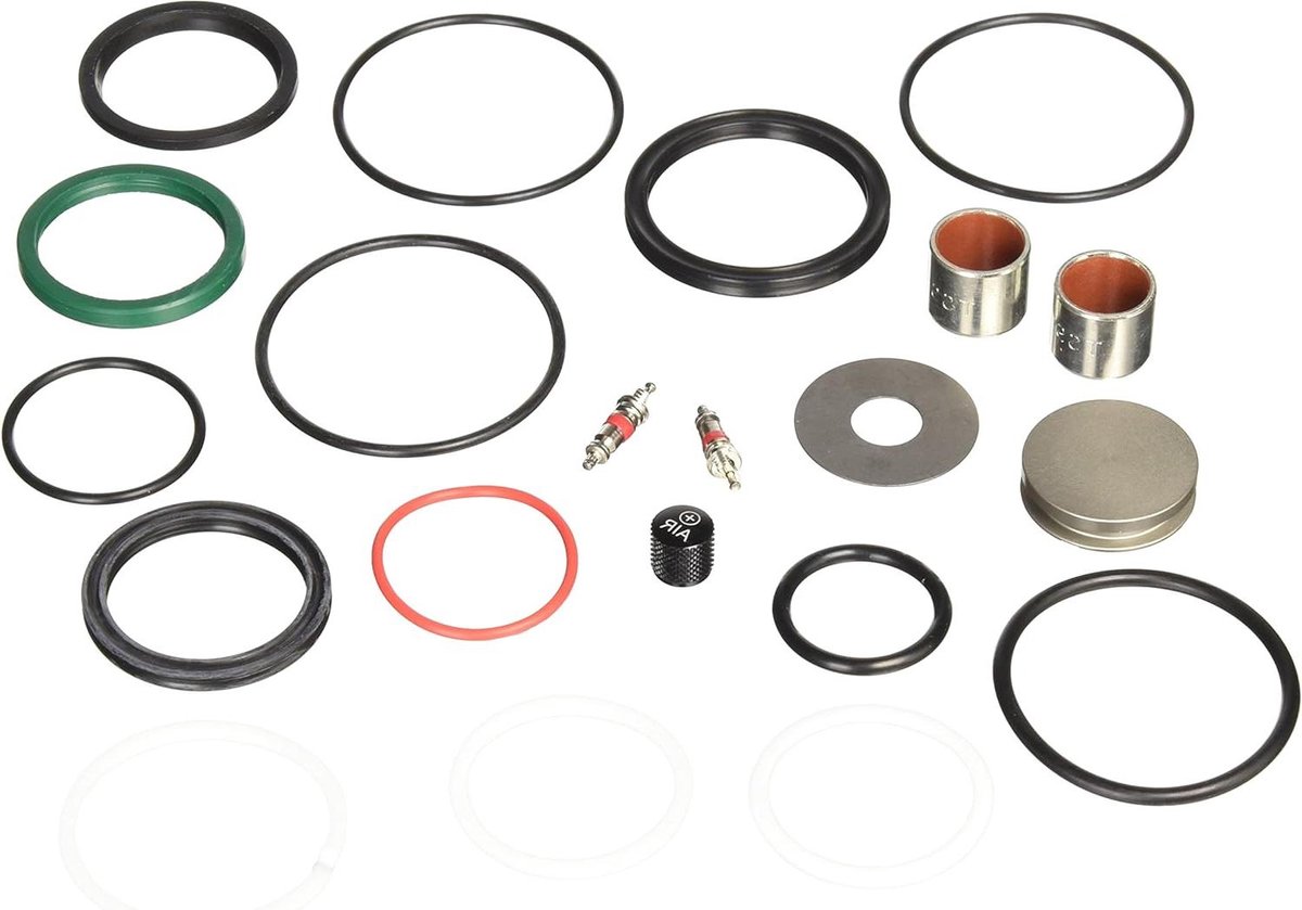 Schokdemper Service Kit - Onderhoudsset Demper - Fietsreparatie - Volledige Monarch Plus - 45 g - Zwart Zilver