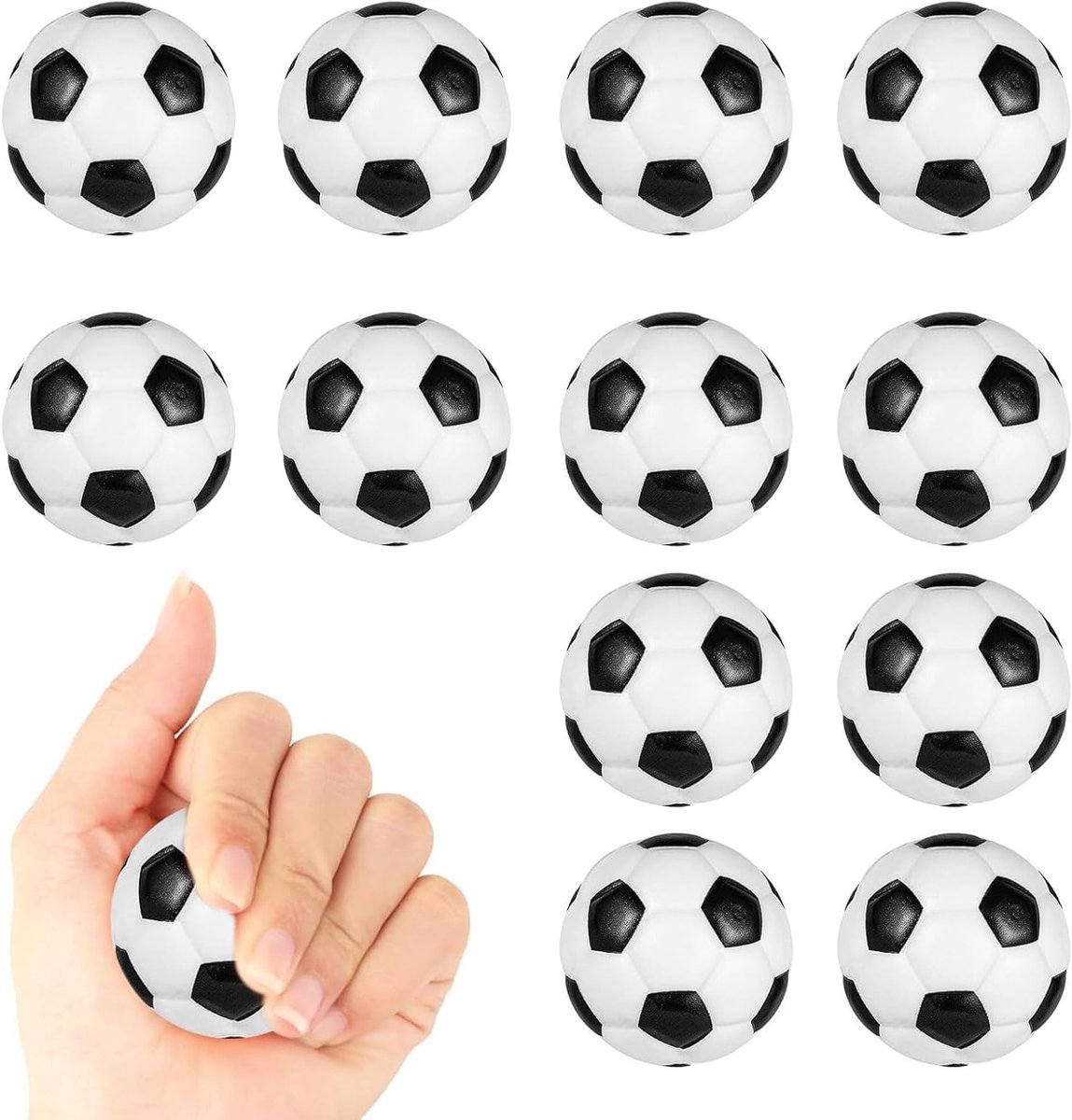 Mini Sportballen Set - 12 Stuks - Voetbal, Anti-Stressbal en Softbal voor Ontspanning - Speelgoed voor Kinderen en Volwassenen