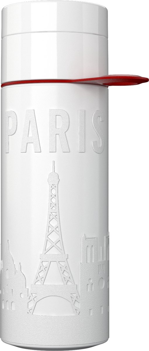 Paris Bottle White | Herbruikbare drinkfles 500ML