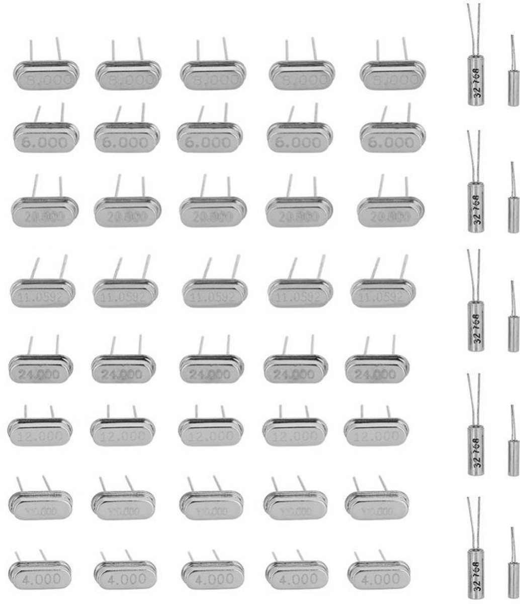 Allecto - Quartz Crystal Oscillator Kit - 32.768KHz - 50 Stuks Assortiment - Voor DIY Projecten - Ideaal voor elektronica - Verbeter je projecten -...