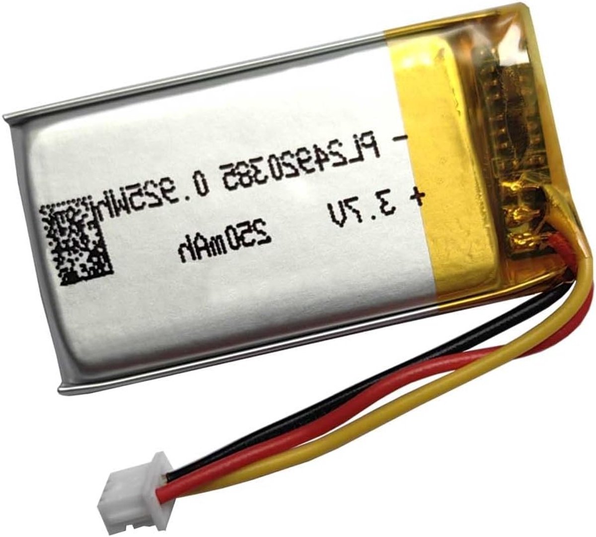 Vervangende 250mAh Batterij voor Savi 7220 en 7210 Hoofdtelefoon, Geschikt voor Sennheiser HD 250BT en Skullcandy Riff/Riff 2 Draadloze Koptelefoons, Duurzaam en Betrouwbaar