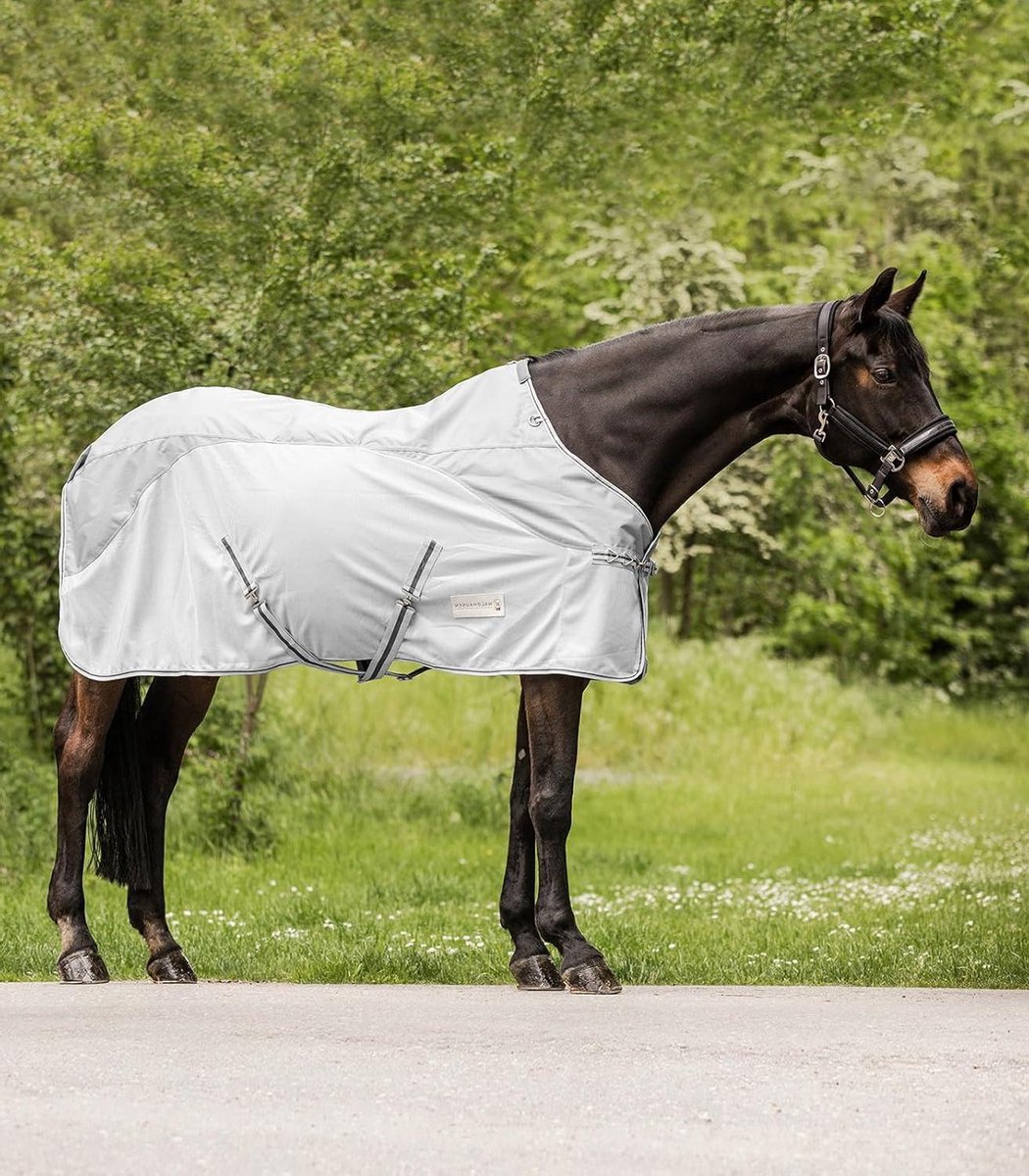 Paardendeken - Regen deken - Paard beschermen - Waterafstotend - 155 cm - Zwart