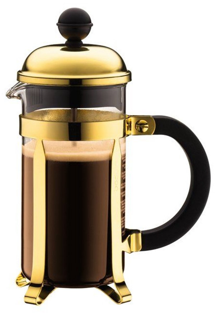 BODUM – Chambord 350 ml – Koffiepers – Goud – Herbruikbaar filter