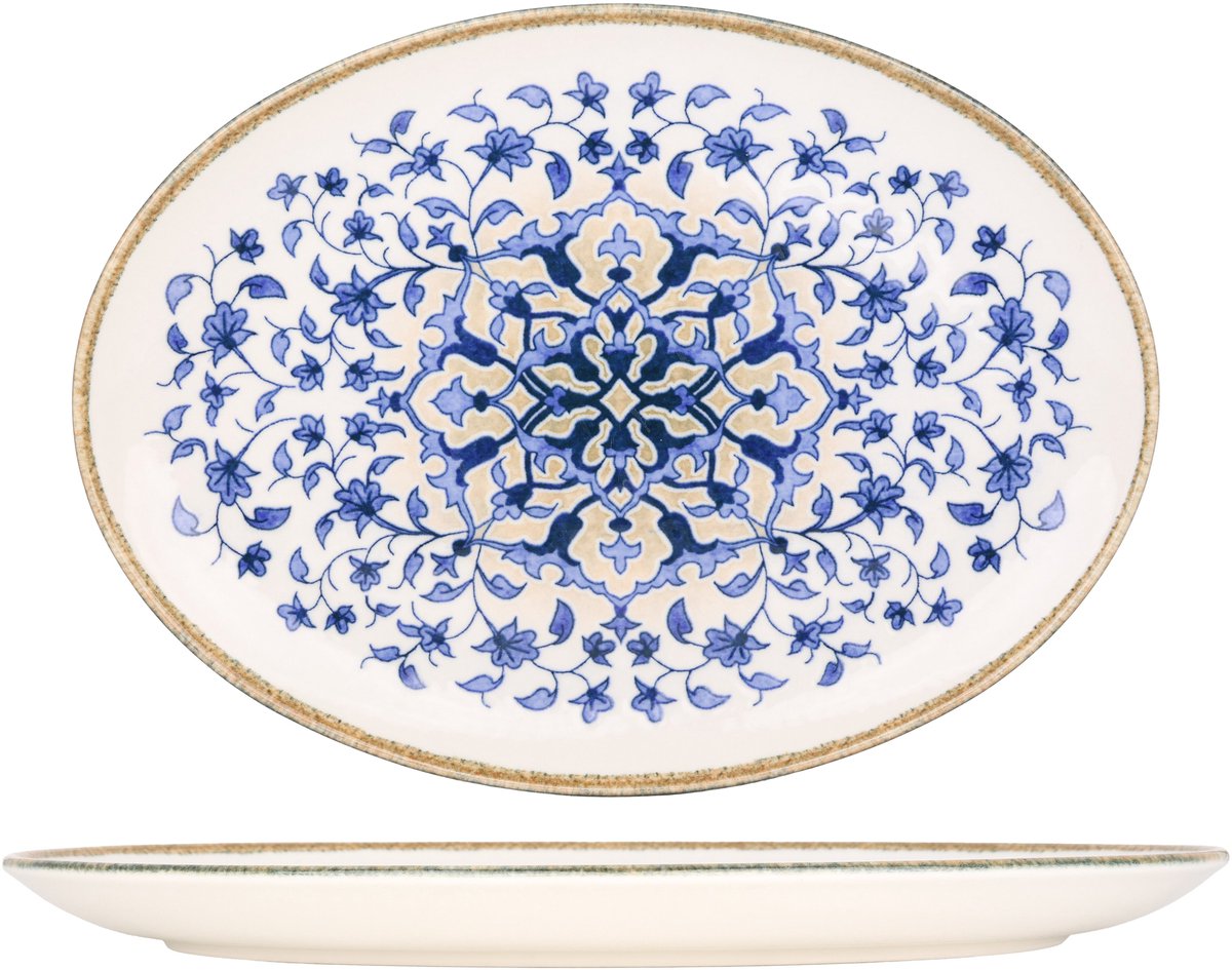Kütahya Porselen Serveerschaal - Tile Legacy - Porselein - 36x21 cm - set van 2