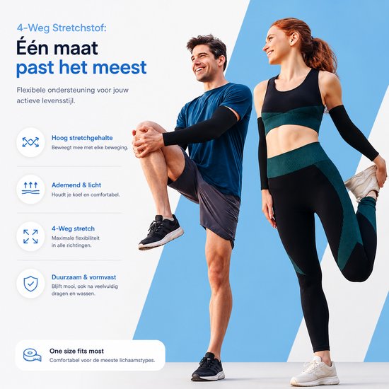 BOTC Arm Sleeve - Compressie Arm Sleeves - UV - Zonbescherming - Armwarmers - Sleevewarmers - Zwart — afbeelding 4