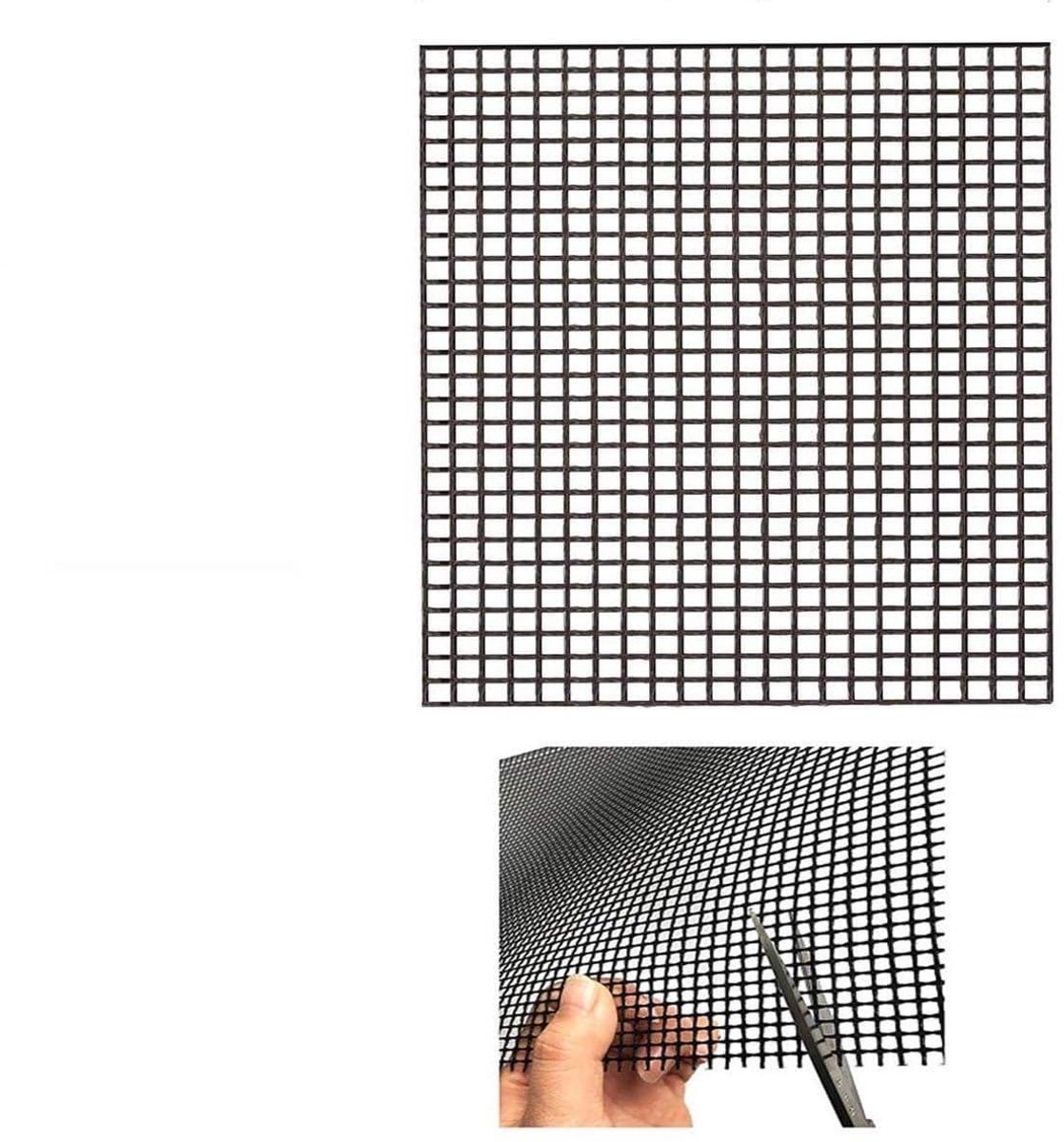 Okado Grillmatten BBQ 2 Stuks 33 x 40 cm – Zwarte Anti-Aanbak Grillmat en Bakmat – Herbruikbare BBQ Mat voor Barbecue, Oven, Grill, Vlees, Vis en Groenten