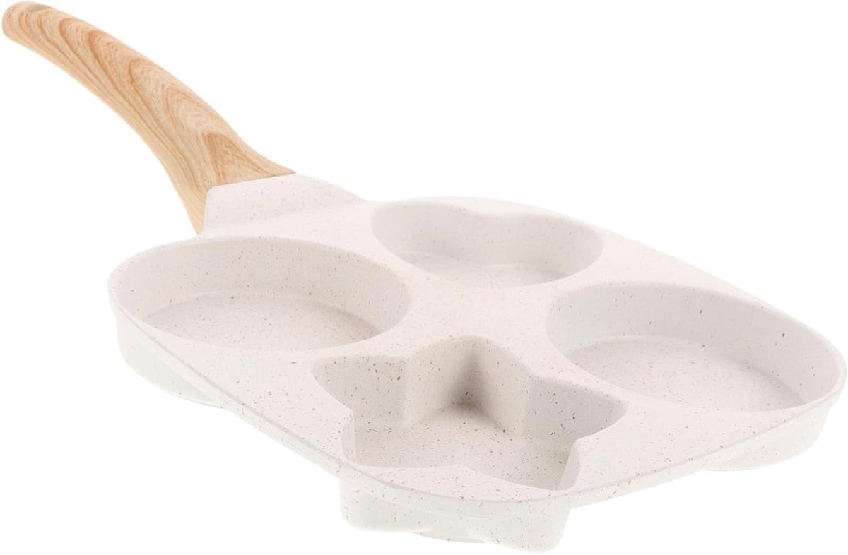 Koekenpan Eieren - Ontbijt Pan - Snel Ontbijten - Anti-aanbaklaag - 19 cm - Grijs