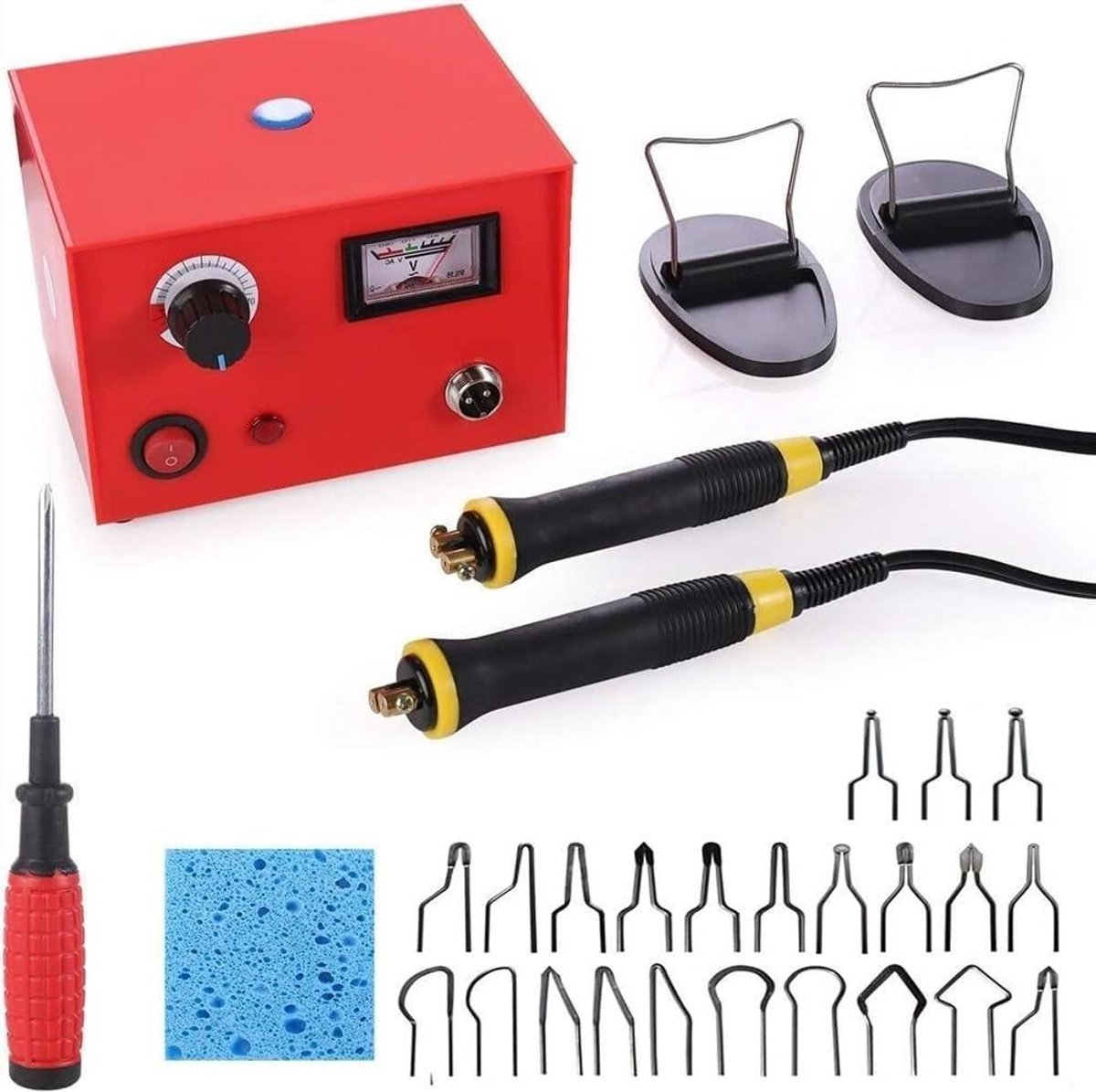 Pyrografiemachine Set - Houtgraveerset - Hout en leer bewerken - Instelbare temperatuur - 50W - Zwart